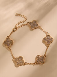 Double Sided Clover Bracelet Detail 2 - TULLABEE