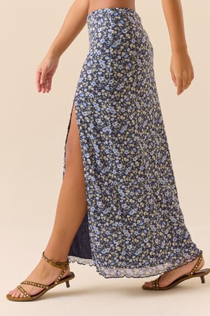 Liliette Mesh Midi Skirt - Altar'd State - 