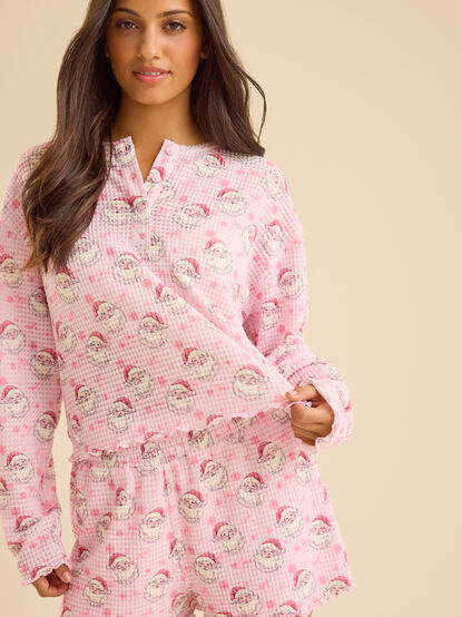 Tinsley Waffle Lounge Top - TULLABEE