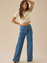 Mason Wide Leg Jeans Detail 6 - TULLABEE