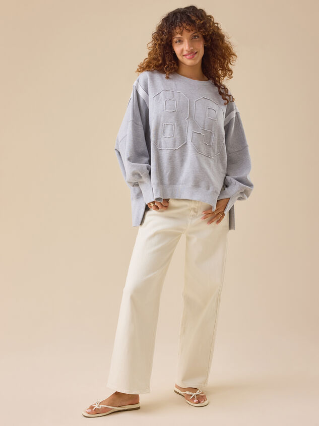 89 Varsity Mama Sweatshirt Detail 2 - TULLABEE