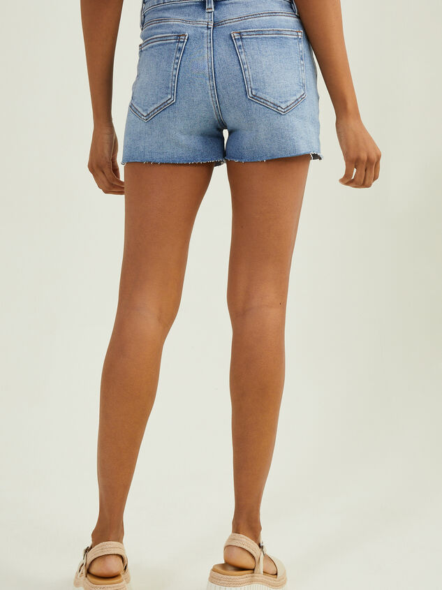 Mila High Rise Stretch Shorts Detail 4 - TULLABEE