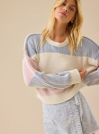 Sloane Ribbed Striped Sweater - TULLABEE