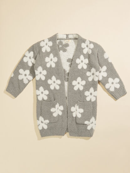 Isla Floral Toddler Cardigan - TULLABEE