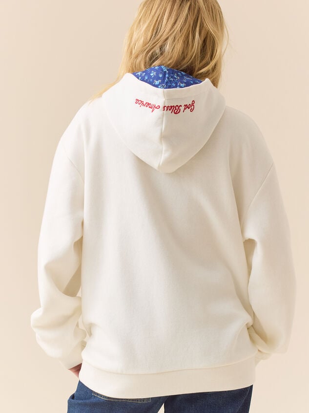 Americana Darling Hoodie Detail 6 - TULLABEE