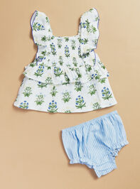 Mariella Floral Tank and Bloomer Set by Mudpie Detail 2 - TULLABEE