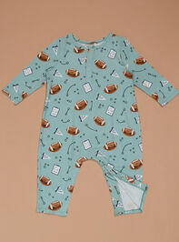 Petite Playmaker Henley Romper Detail 2 - TULLABEE