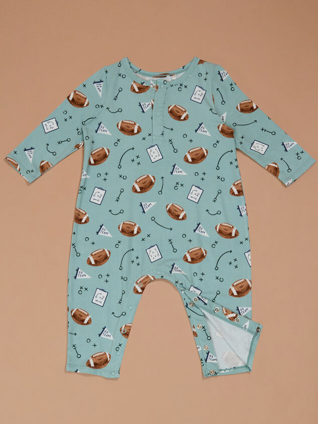 Petite Playmaker Henley Romper Detail 2 - TULLABEE