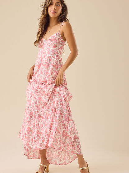 Fifi Sleeveless Floral Maxi Dress - TULLABEE