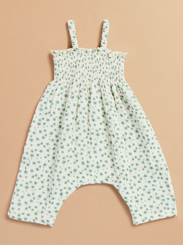 Jadeite Floral Smocked Jumper - TULLABEE