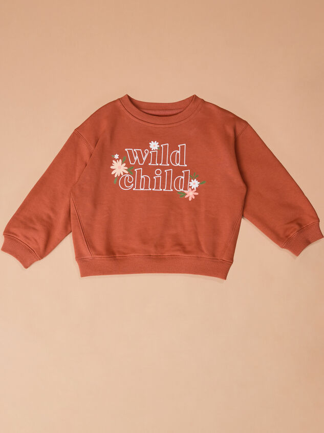 Wild Child Sweatshirt Detail 2 - TULLABEE