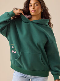 Wild Cherry Hoodie Detail 4 - TULLABEE