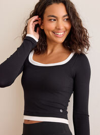 Synergy Long Sleeve Top Detail 2 - TULLABEE