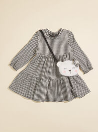 Teagan Gingham Dress and Purse Set - TULLABEE