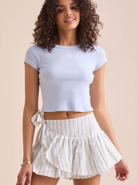 Embroidered Bow Baby Tee - TULLABEE