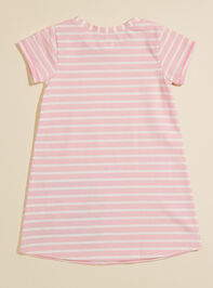 Golf Striped T-Shirt Dress by Mudpie Detail 2 - TULLABEE