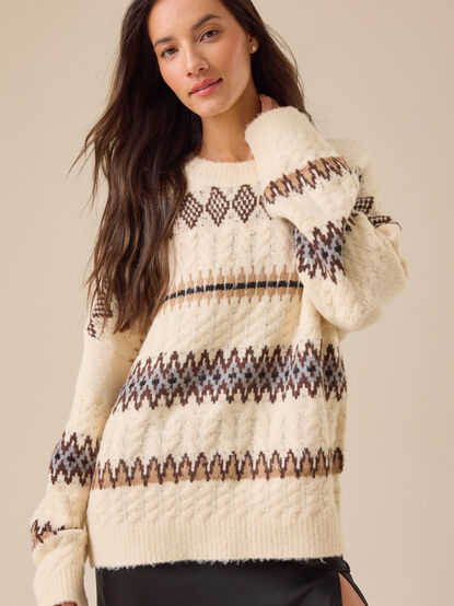 Cyndie Fair Isle Sweater - TULLABEE