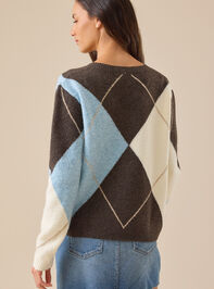 Mika Argyle Sweater Detail 5 - TULLABEE