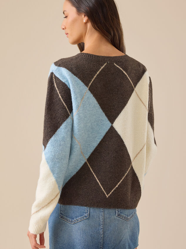 Mika Argyle Sweater Detail 5 - TULLABEE