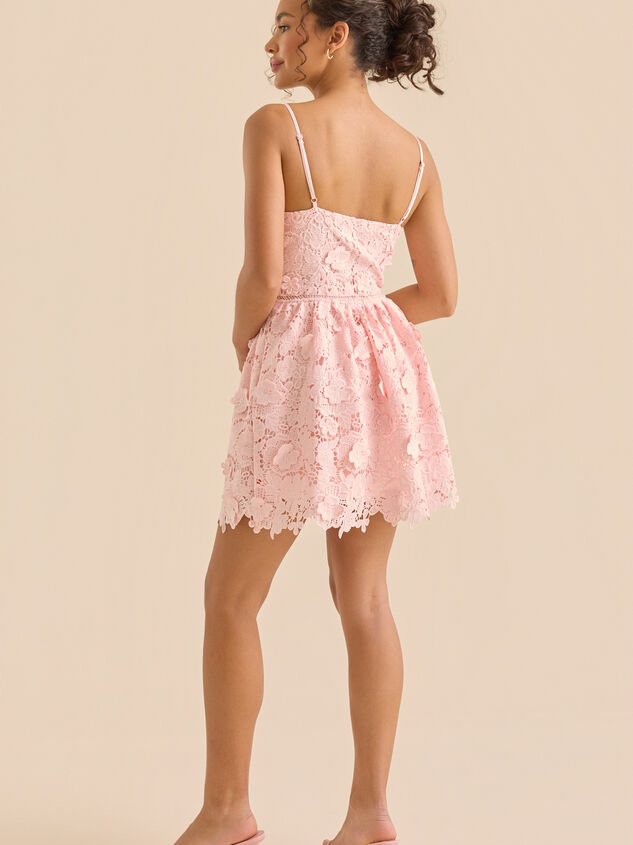 Silvyn Lace Mini Dress Detail 5 - TULLABEE