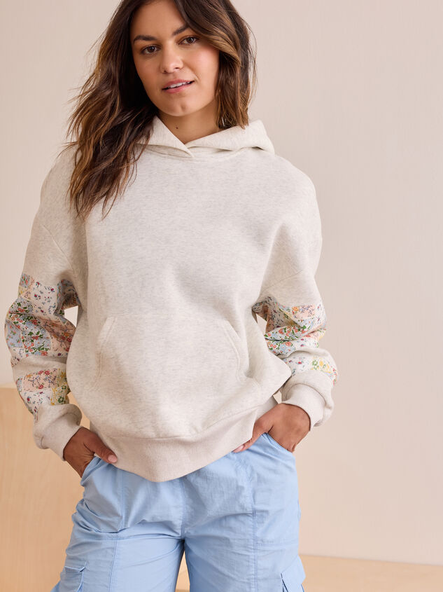 Champ Patchwork Hoodie Detail 3 - TULLABEE