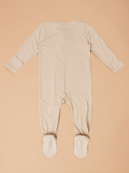 Cozy Sand Zip Footie - TULLABEE