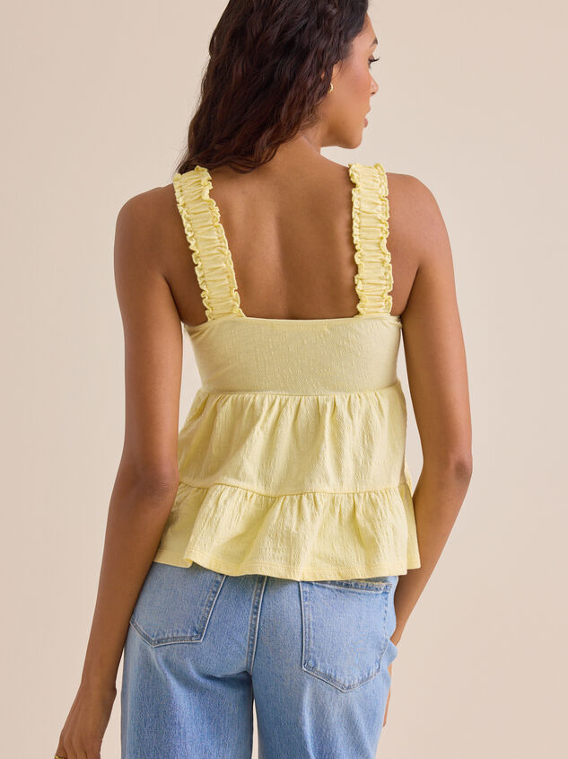 Shelby Tiered Babydoll Tank Detail 4 - TULLABEE