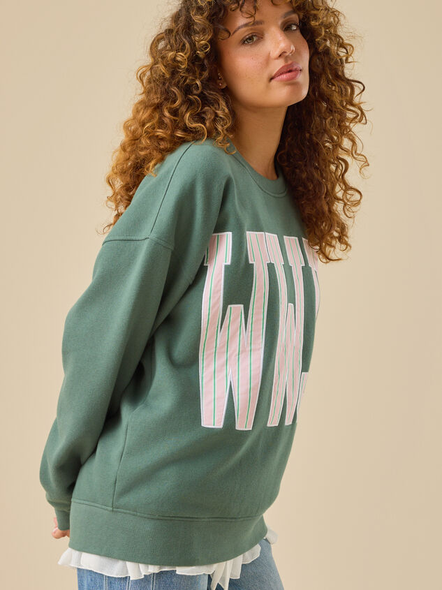 WWJD Striped Pullover Detail 3 - TULLABEE
