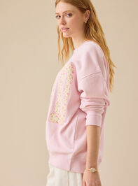 WWJD Floral Sweatshirt Detail 4 - TULLABEE