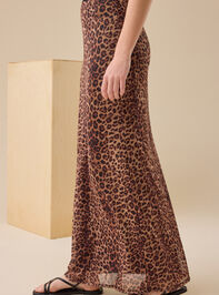 Francie Cheetah Maxi Skirt Detail 4 - TULLABEE