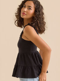 Shelby Tiered Babydoll Tank Detail 3 - TULLABEE