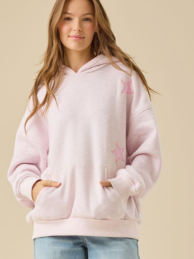 Stripe Star Hoodie Detail 2 - TULLABEE