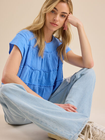 Rebecca Tiered Babydoll Top - TULLABEE