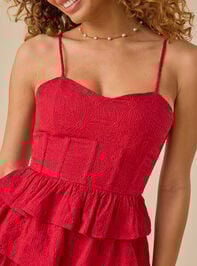 Mary Ruffle Mini Dress Detail 2 - TULLABEE