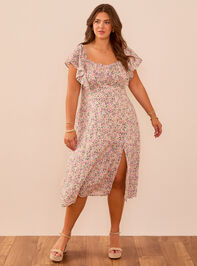 Sarah Floral Midi Dress - TULLABEE