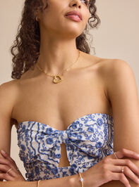 Nila Strapless Eyelet Romper Detail 3 - TULLABEE