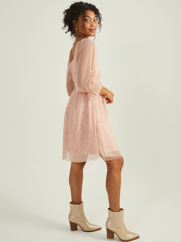 Belle Glitter Mama Dress Detail 4 - TULLABEE