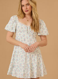 Nyari Tie Front Floral Mini Dress - TULLABEE