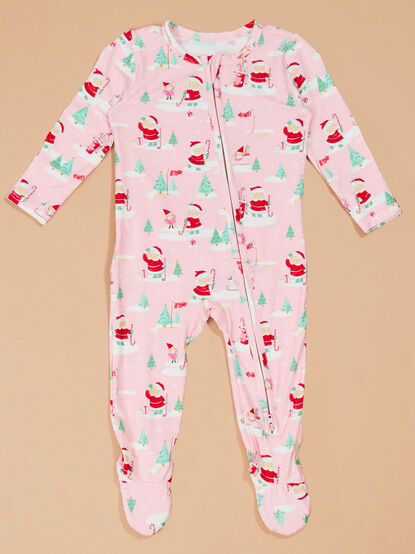 Santa's Little Caddy Ruffle Footie - TULLABEE
