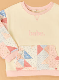 Penny Patch Babe Crewneck Detail 2 - TULLABEE