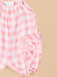 Kallie Checkered and Ruffle Bubble Detail 2 - TULLABEE