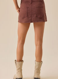 Ozzy Denim Mini Skort Detail 4 - TULLABEE
