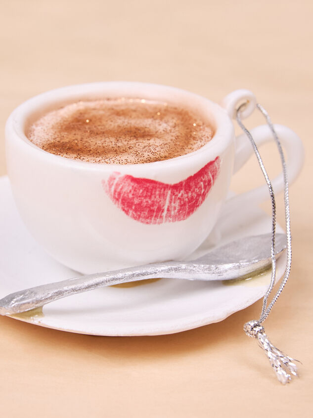 Café Coffee Cup Ornament Detail 2 - TULLABEE