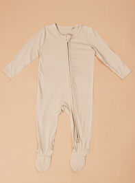 Cozy Sand Zip Footie - TULLABEE
