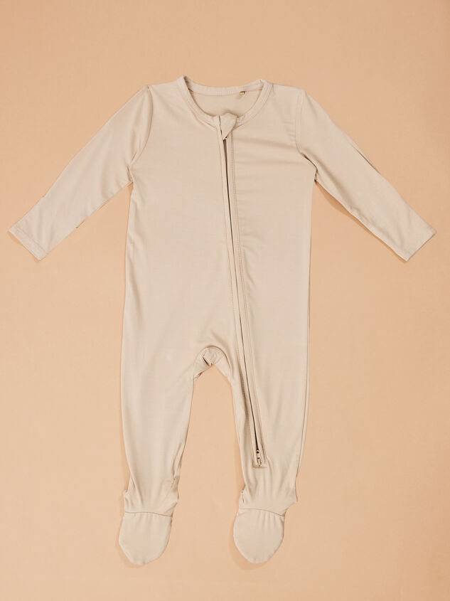 Cozy Sand Zip Footie - TULLABEE