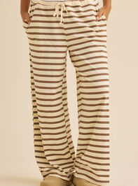 Finley Striped Lounge Pants Detail 2 - TULLABEE