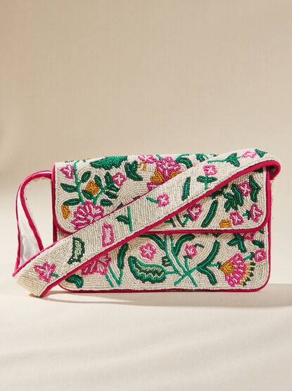 Floral Beaded Bag - TULLABEE