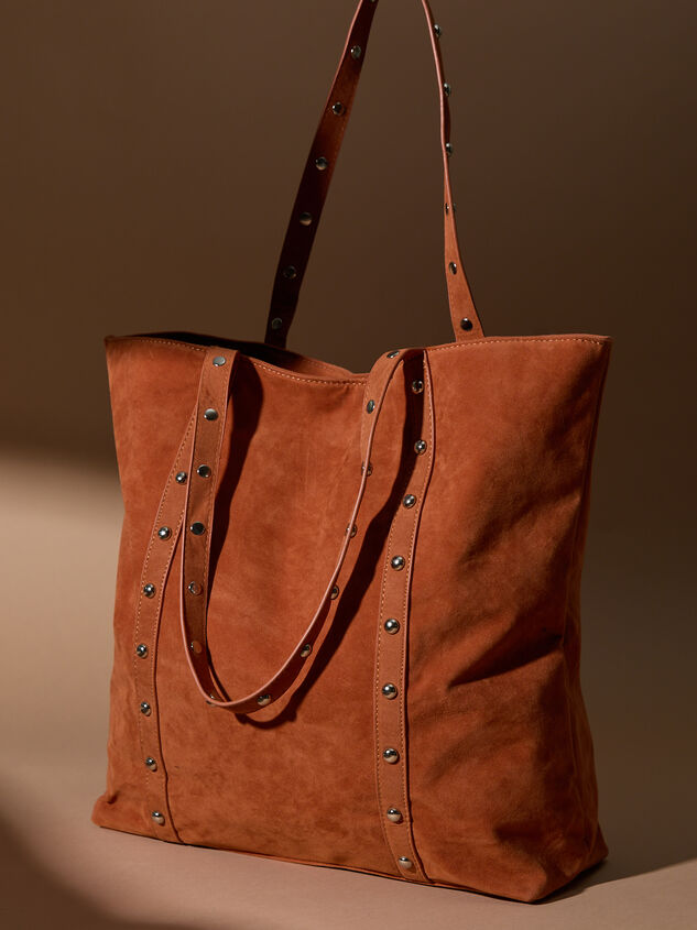Jackson Studded Suede Tote - TULLABEE