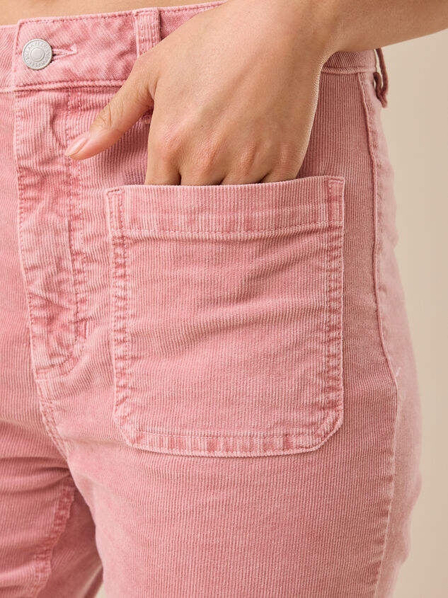 Rose High Rise Corduroy Flare Detail 3 - TULLABEE