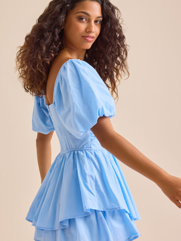 Melanie Puff Sleeve Romper Detail 3 - TULLABEE